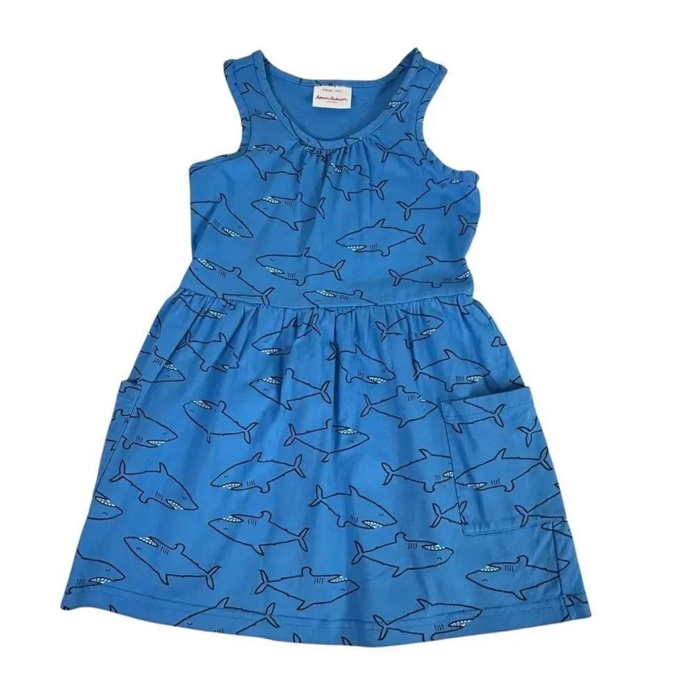 Hanna Andersson So Breezy Sundress Discover Sky size 5